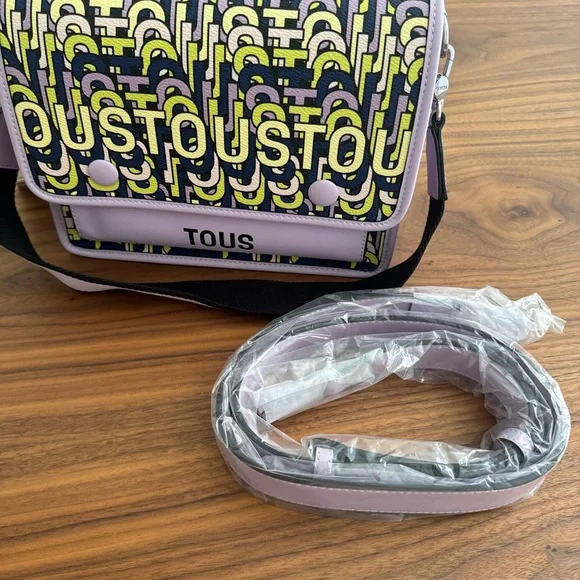 Tous Graphic Yellow and Black Crossbody Bag - joarbit.com display picture 2